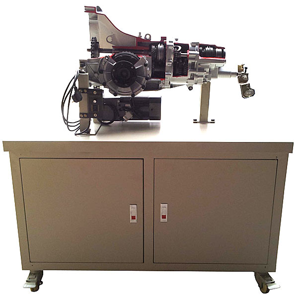 電機驅(qū)動手動變速器解剖運行實驗臺,透明擬真車床示教實驗臺